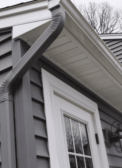 exterior gutter remodel