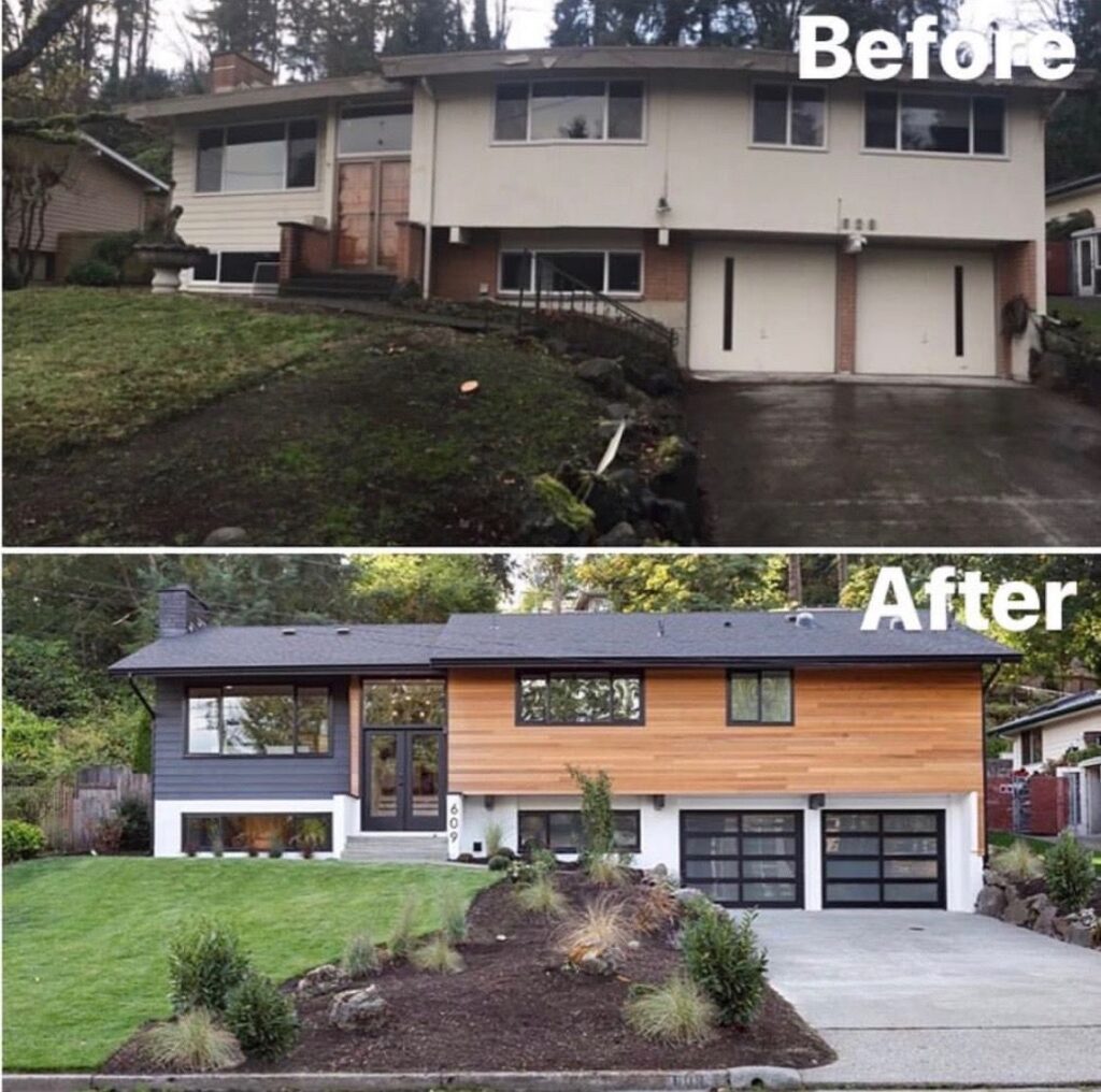 The Possibilities of a Whole House Exterior Upgrade in 2025 2 Before and After of a total exterior renovation